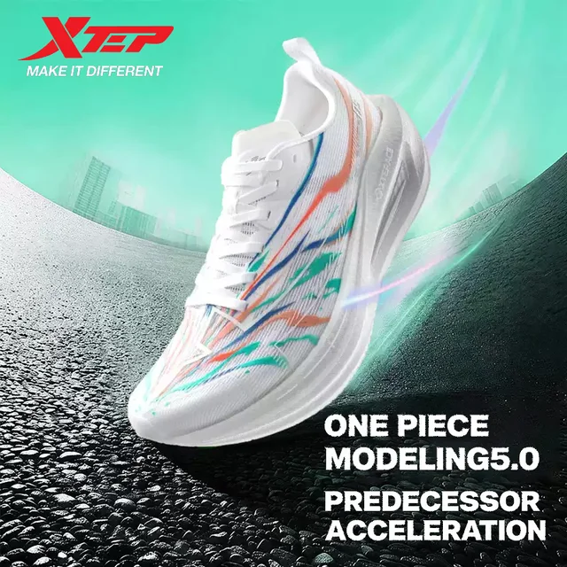 Xtep One Piece Modeling 5.0 Sneaker pour femme, soutien de stabilité, confortable, respirant, durable, chaussures de course 874218110037 1