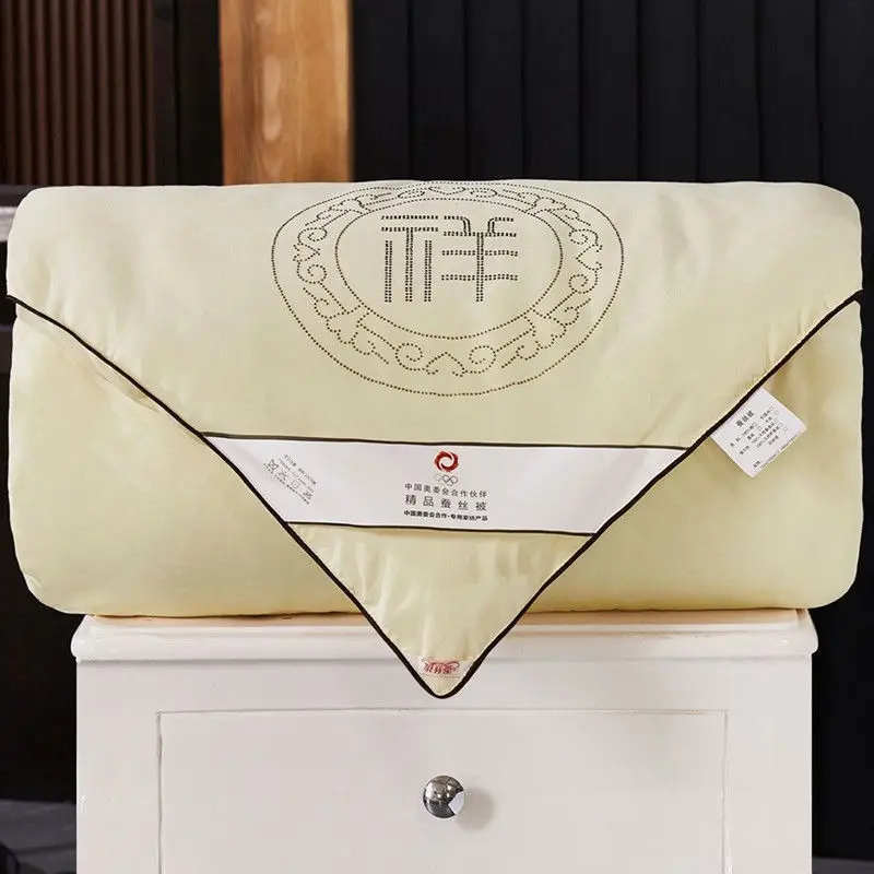 Mulberry Silk Quilt, Air-Conditioning Quilt, Cotton, Spring and Autumn Quilt, Thickened, Two People, Cover the Winter