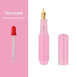 MAJOHN Candy Color Mini Fountain Dip Pen - Artistic Girl Cute Ins Style Stationery - EF (Taro purple)