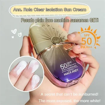 Heallor SPF 50+ Sunscreen Cream For Summer Facial Skin Care Block Isolation Lotion Sunscreen With Blue-Light Protection For Heal