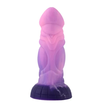 Hismith The dream sky Monster series suction cup Silicone material Dildo， Beginner dildo with Strong suction cup，Small size 2