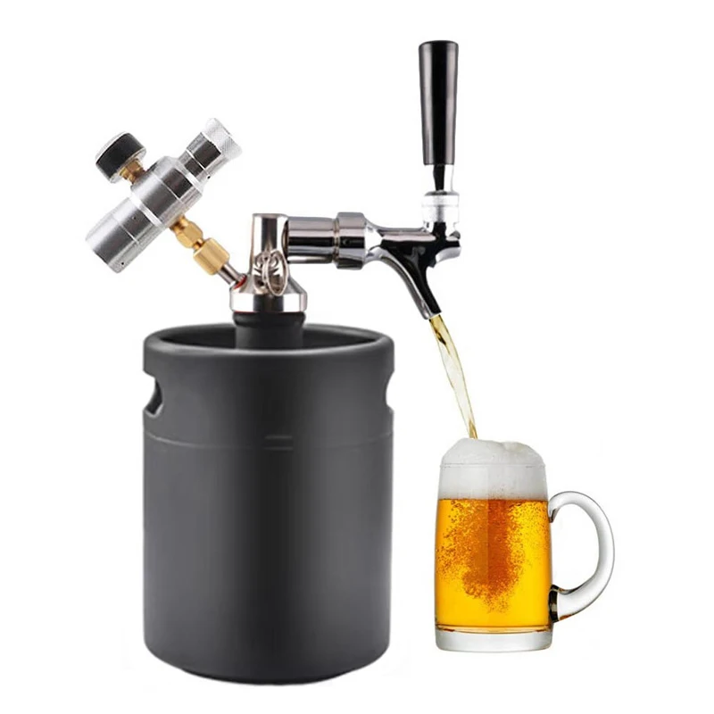 Druck Fass System 8L Bier Fass Mini Brummstimme Edelstahl