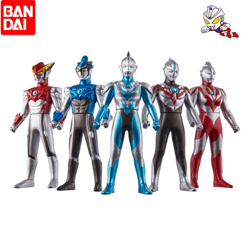 

Orignal Bandai Ultraman The New Generation of Hero Series Soft Glue Collection Set 02 Doll Model Action Figure Children Toy Gift