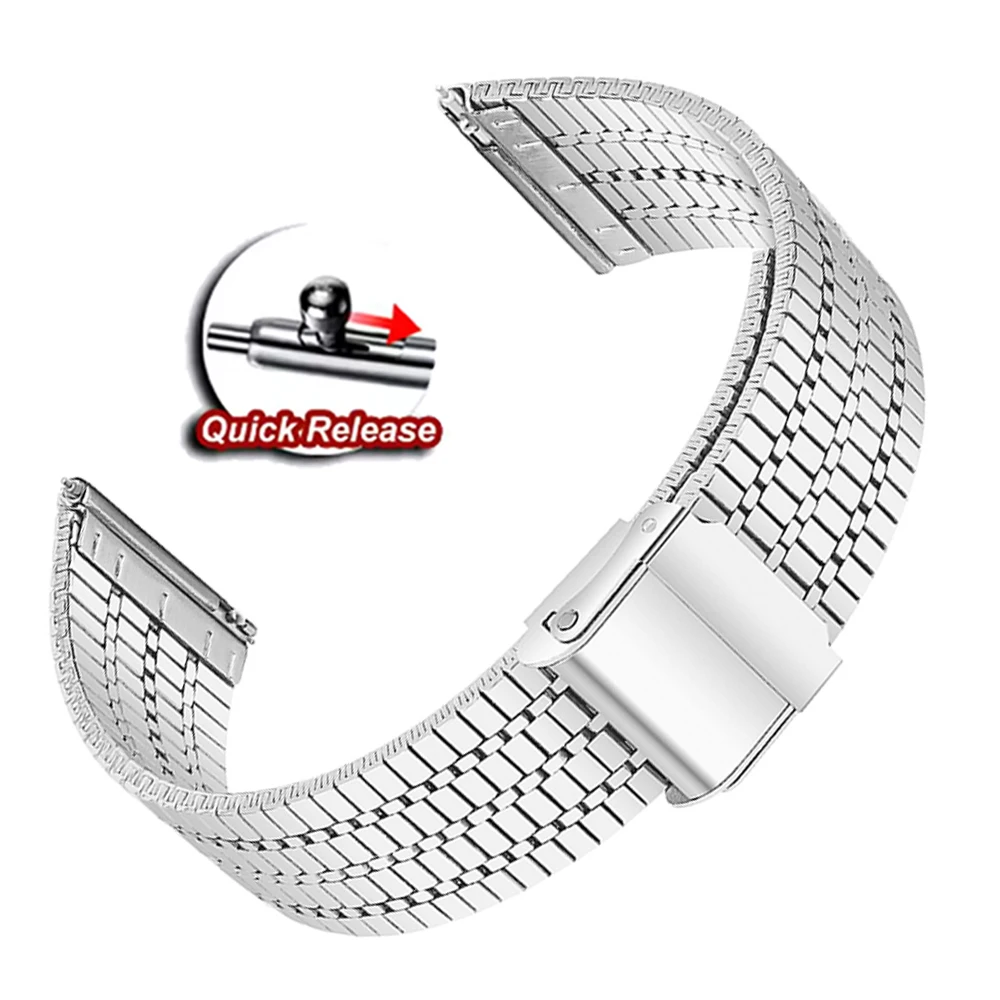Stainless Steel Replacement Metal Band, 22mm or 20mm,