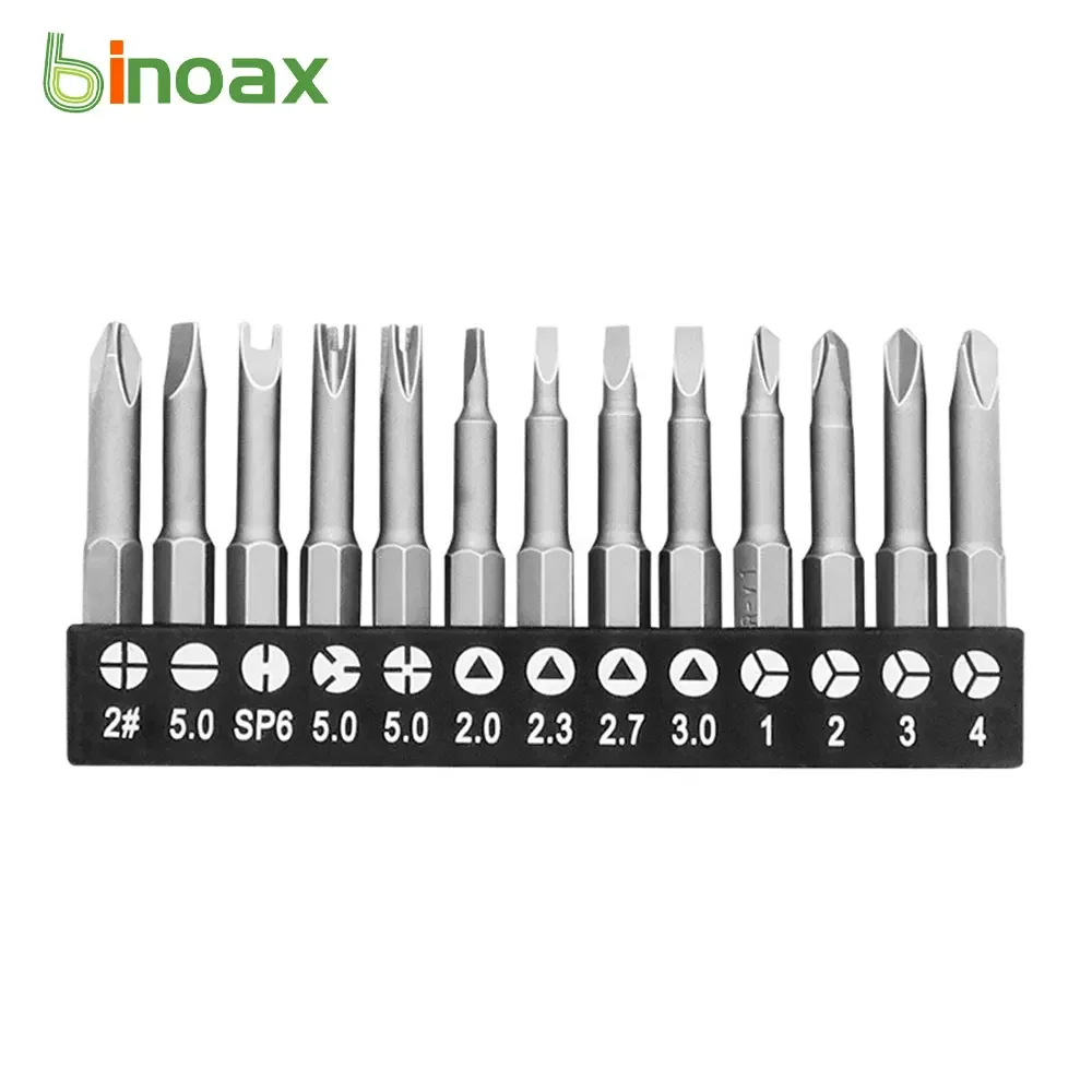 

Binoax 4-13Pcs Special-shaped Screwdriver Set 50mm CRV U-shaped Y-Type Triangle Inner Cross Three Points Screwdriver Bit Tool