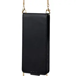 Deluxe Leather Magnetic Flip Wallet Phone Case with Lanyard for Xiaomi 11i (XSX - BK)