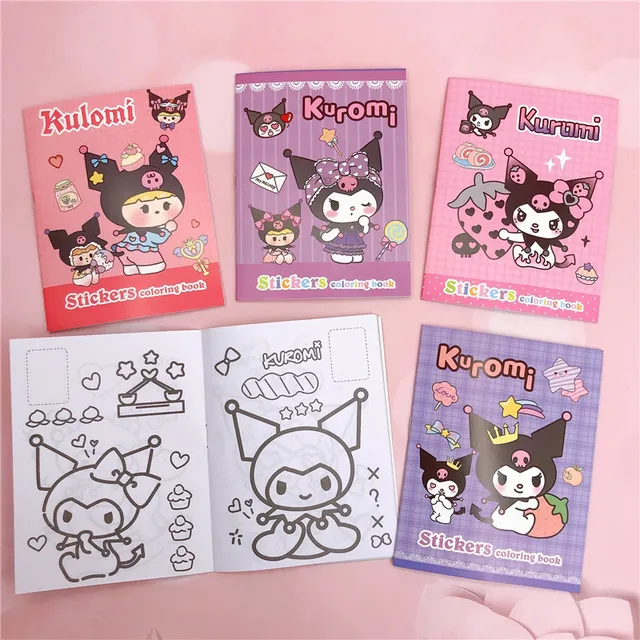 Discover the Fun and Creativity with the Cute Cartoon Sanrio Kuromi Coloring Book!