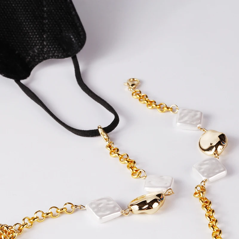 1~10PCS Women's Gold Stainless Steel Glasses Chain Strap Lanyard Fashion Sunglasses Eyeglasses Neck Chain Hangs Mask Holder 3