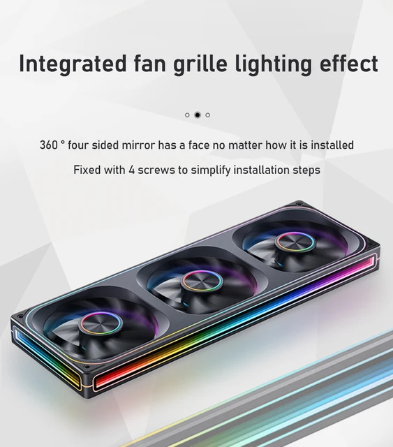 ランファン PCファン】ZA-360 ARGB INFINITY SERIES 3連ファン - メルカリ