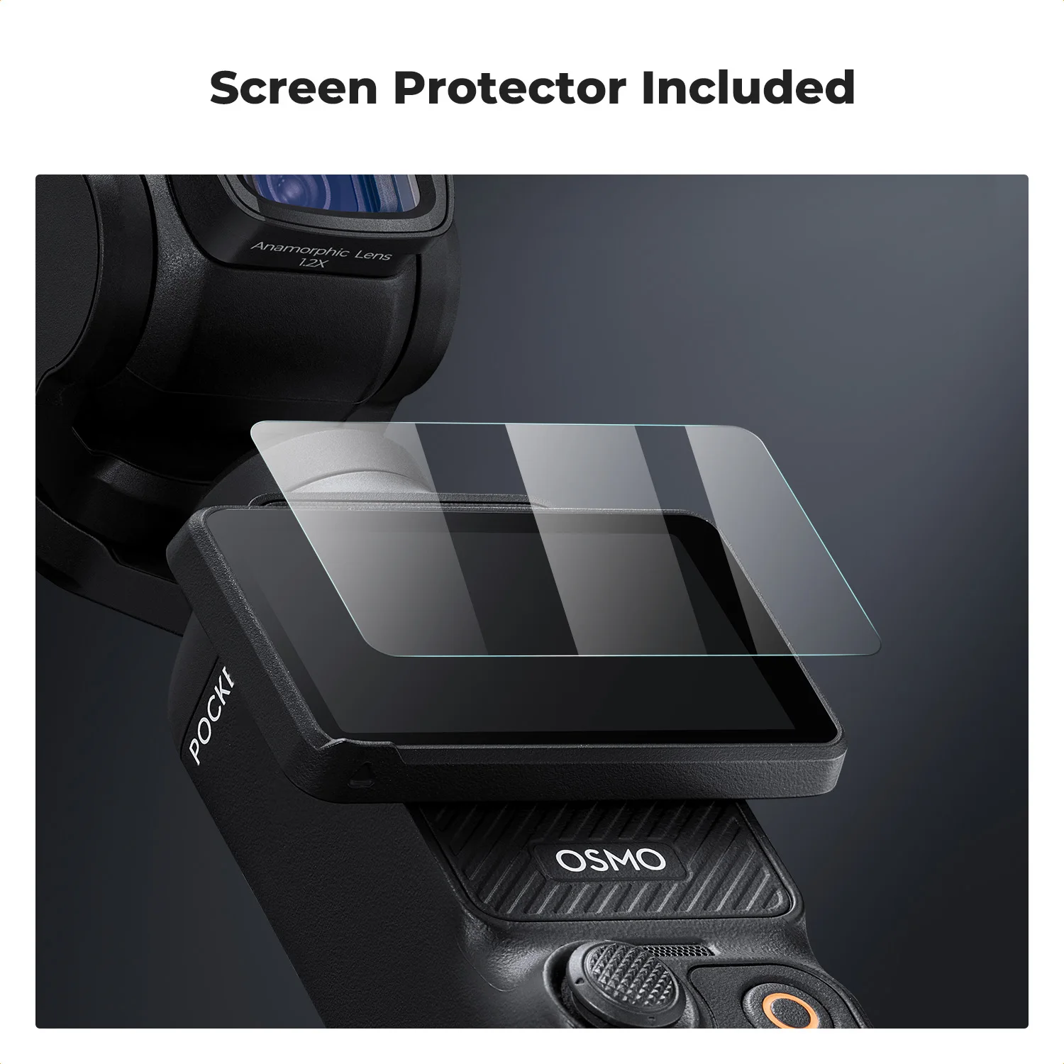 K&F CONCEPT 1.2X Anamorphic Lens for DJI Osmo Pocket 3 Magnetic Attach Blue Streak Effect Widescreen Cinematic Lens 6