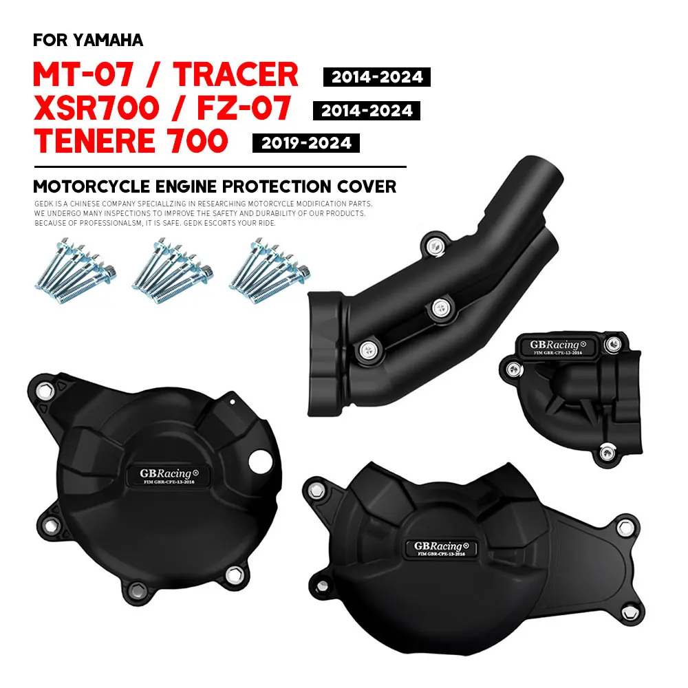 MT07 FZ07 XSR700 TENERE 700 GB Racing Engine Cover motorcycle engine cover engine cover protector for YAMAHA 2014- Motorcycle