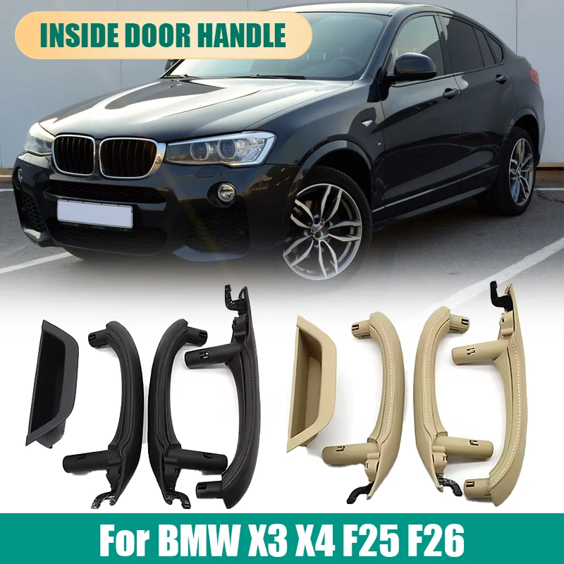 BMW X3 X4 F25 F26용 7PCS LHD RHD 차량 내부 도어 핸들 및 외부 커버 트림 어셈블리 교체품