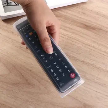 Transparent Dust-proof Silicone Remote Control Case Air Condition Cover Remote Control Protctive Case TV Remote Storage Bag 2