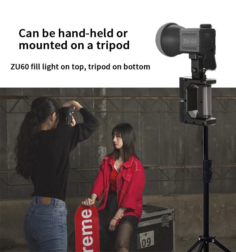 Description Picture 4 of itemNP970/750 battery handle photography lights portable grip power supply accessories for ZU60 outdoor portable fill light