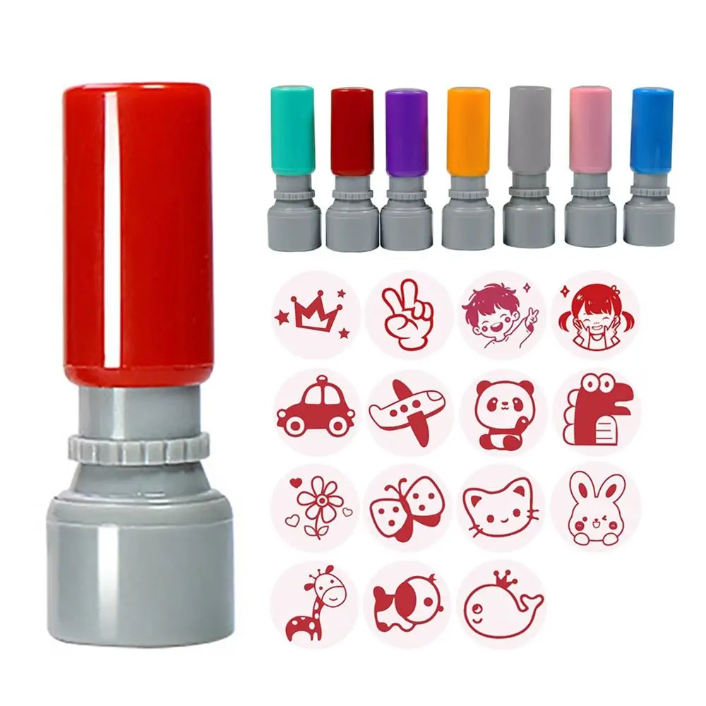 Pattern Printed Cartoon Stamp Shell Color Random DIY Scrapbooking Stamp Cartoon Kid Toy Seal children stamps childrens seal