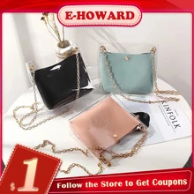 

Transparent Bucket Composite Bag for Women Clear PVC Jelly Small Shoulder Bags Female Chain Messenger Bags Handbag Free Shipping