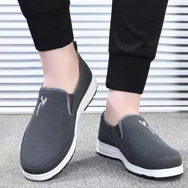 Chaussures de sport respirantes pour hommes, chaussures de bateau détectée y, tennis de voyage orthopédiques 4WD, chaussures plates à enfiler pour les activités de plein air, la randonnée, la marche 2