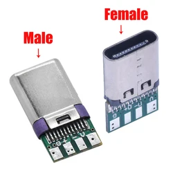 High Current USB 3.1 Type - C Connectors with Electric Terminals - 5 Pcs