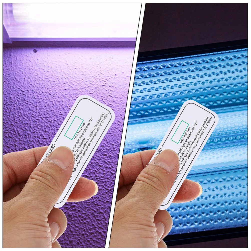UV Test Uvc Card Light Indicator Testing Cards Detection Bearded Dragon Accessories Indoor Strip uv test cards