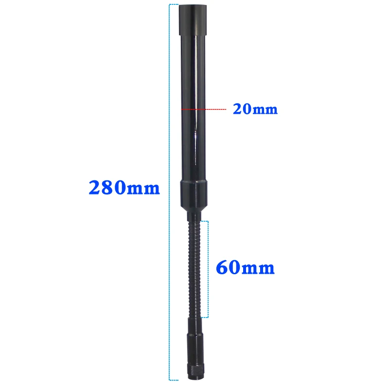 올 밴드 무지향성 고이득 구스 튜브 FRP 안테나, SMA -J SMA 수컷 헤드 구스넥 안테나, 4G, 5G, 698-960, 1710-6000mhz