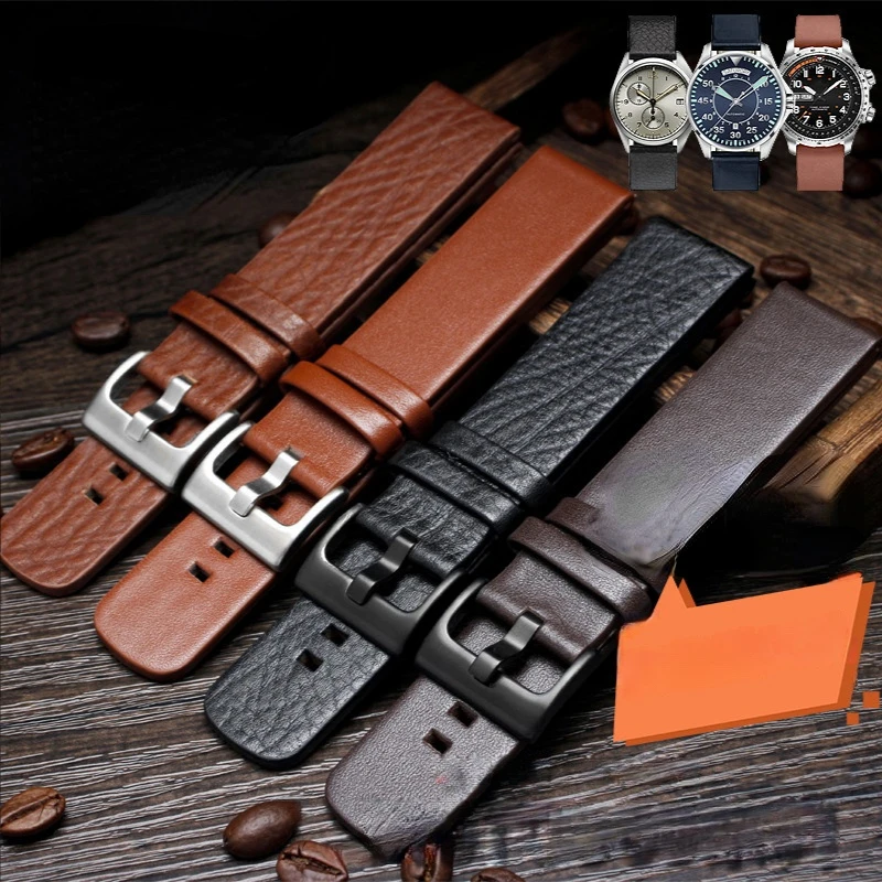 Cinturino In Vera Pelle Per Moto360 Citizen Hamilton Cinturino Universale Impermeabile Antisudore 20 22Mm Accessori Per Orologi Da Uomo