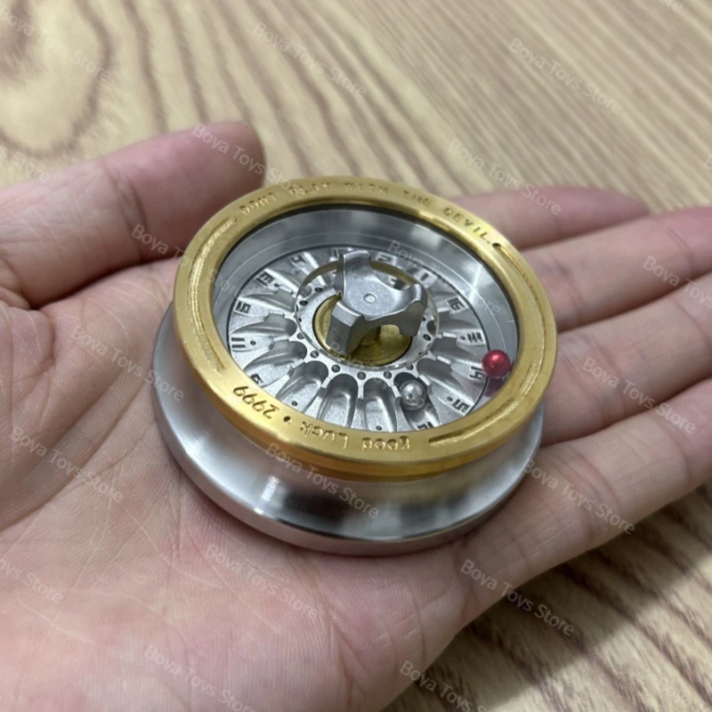 EDC Lucky Turntable Fidget Spinner Carnival Decompression Stainless Steel Roulette Stress Relief Fingertip Gyro Party Toy Gift