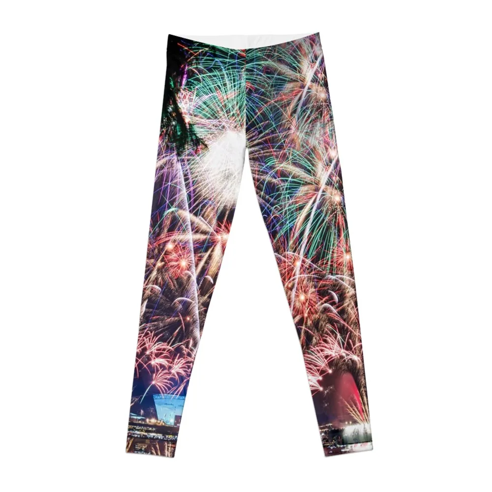 

Colourful Fireworks Leggings sports tennis for Tight fitting woman Pants sport gym wear Womens Leggings