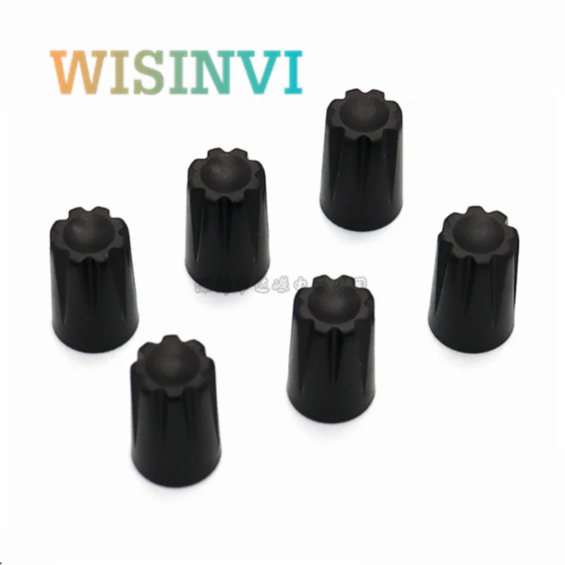 Description Picture 4 of item10PCS Plastic Knob Cap Diameter 12mm Height 18mm Potentiometer Encoder Knob Without Indication Mark D Inner Hole 6MM