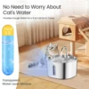 Cat Water Fountain Pet Water Dispenser for Cats Dogs Inside 1Filters&Ultra-Quiet Pump 2.2L/74oz Dog Cat Dringing Fountain 2