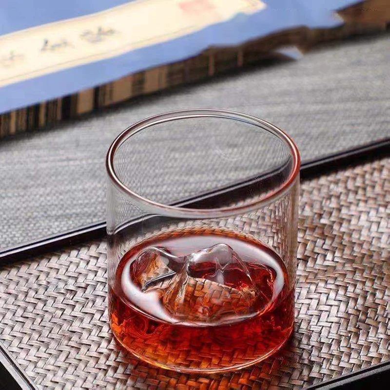 Japanese Mountain Whiskey Glass 1/2/4pcs 200/300ML Transparent Beer Water Cup For Bar Party Multipurpose Coffee Cup Glassware