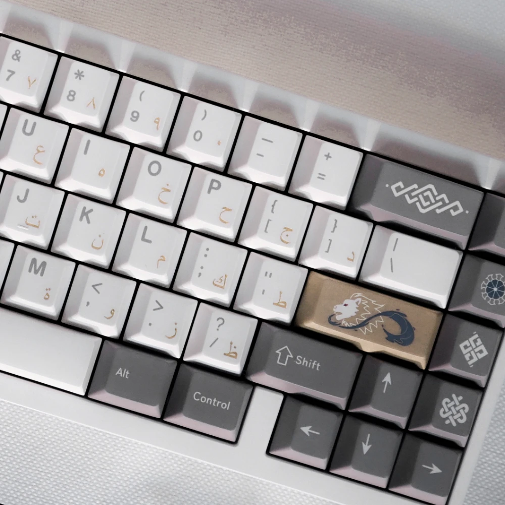 Gmk Alhambra Tema Keycap Grupo Pbt Custom Retro Keyboard Cap Perfil Cereja Acessórios de Teclado Mecânico - Imagem 5