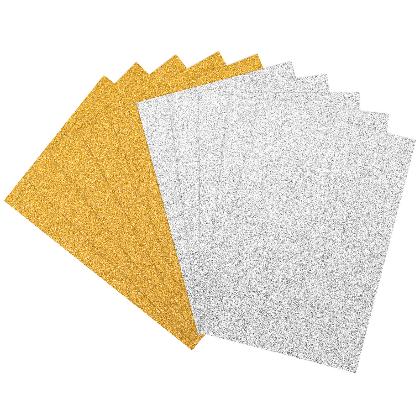

Glitter Cardstock Paper 10Pcs Golden/ Silver Colored Glitter Paper Sparkly Paper Sheet DIY Handcrafts Gift Wrapping Papers