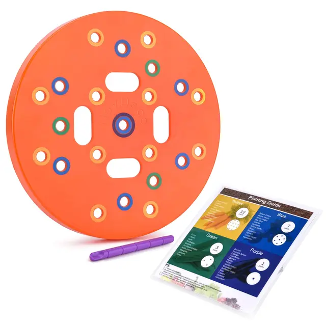 Mag Körkörös Sablon Vetőmag Ültetéshez Négyzetláb Kerti Vetőgépek Kertészeti Kellékek - Image 2