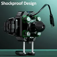 Shockproof Motorcycle Phone Holder 15W Wireless Charger & 36W USB C Fast Charging Motorbike Bicycle Bike Scooter Phone Stand - Image 5