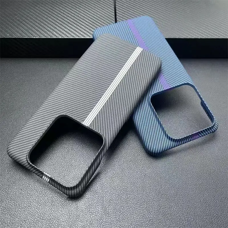 Fashion Hard Carbon Fibre Slim Protective Back Cover Case