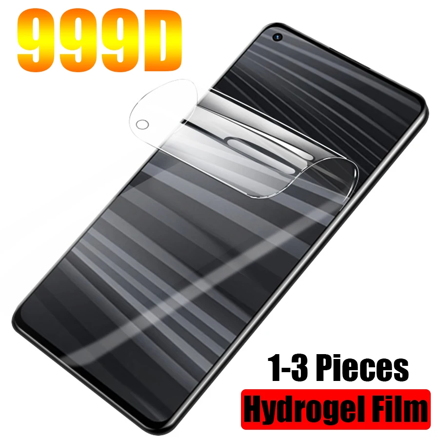 1-3Pcs Hydrogel Film On The Screen Protector For Realme 8 7 6 5 Pro Tpu Screen Protector For Realme Gt Neo 2 Gt Master Explorer