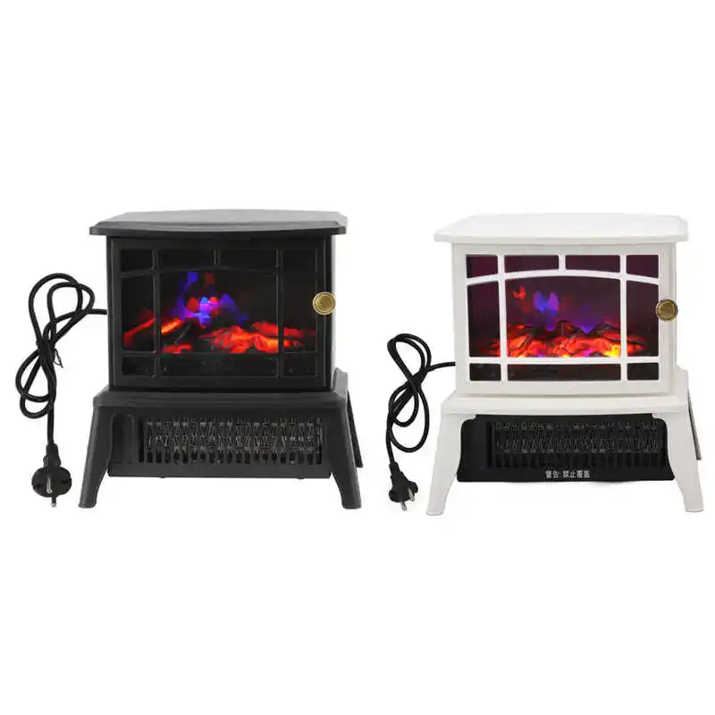 Electric Fireplace Heater with 3d Simulation Flame Overheat Protection  Electric Heater Fireplace Warmer Home EU 220-240V - AliExpress