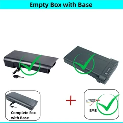 Folding City Bike E - Bike Battery Housing Case - Rear Rack Carrier with Mounting Base (Not a Battery) (Box 36v and Base BMS)