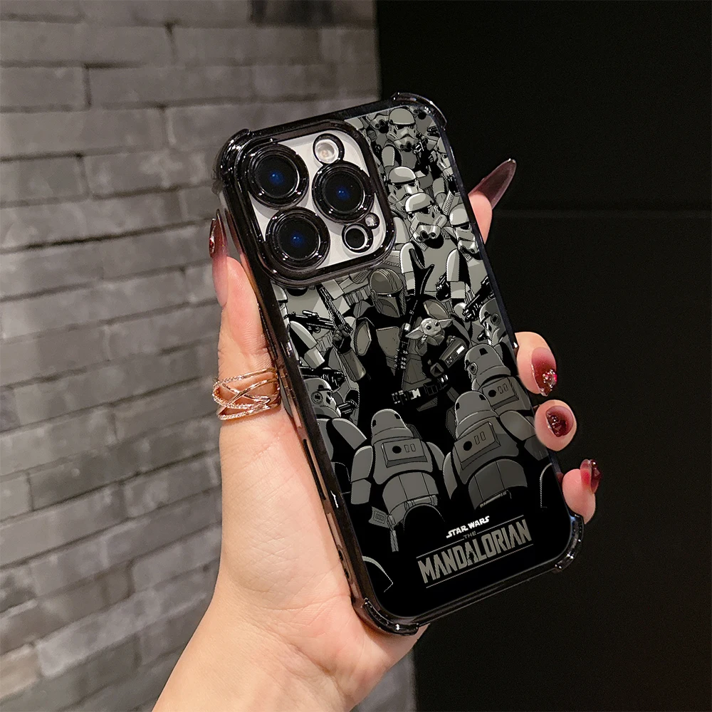Cool S-Stars Wars Plating Anti-Fall Airbag Phone Case