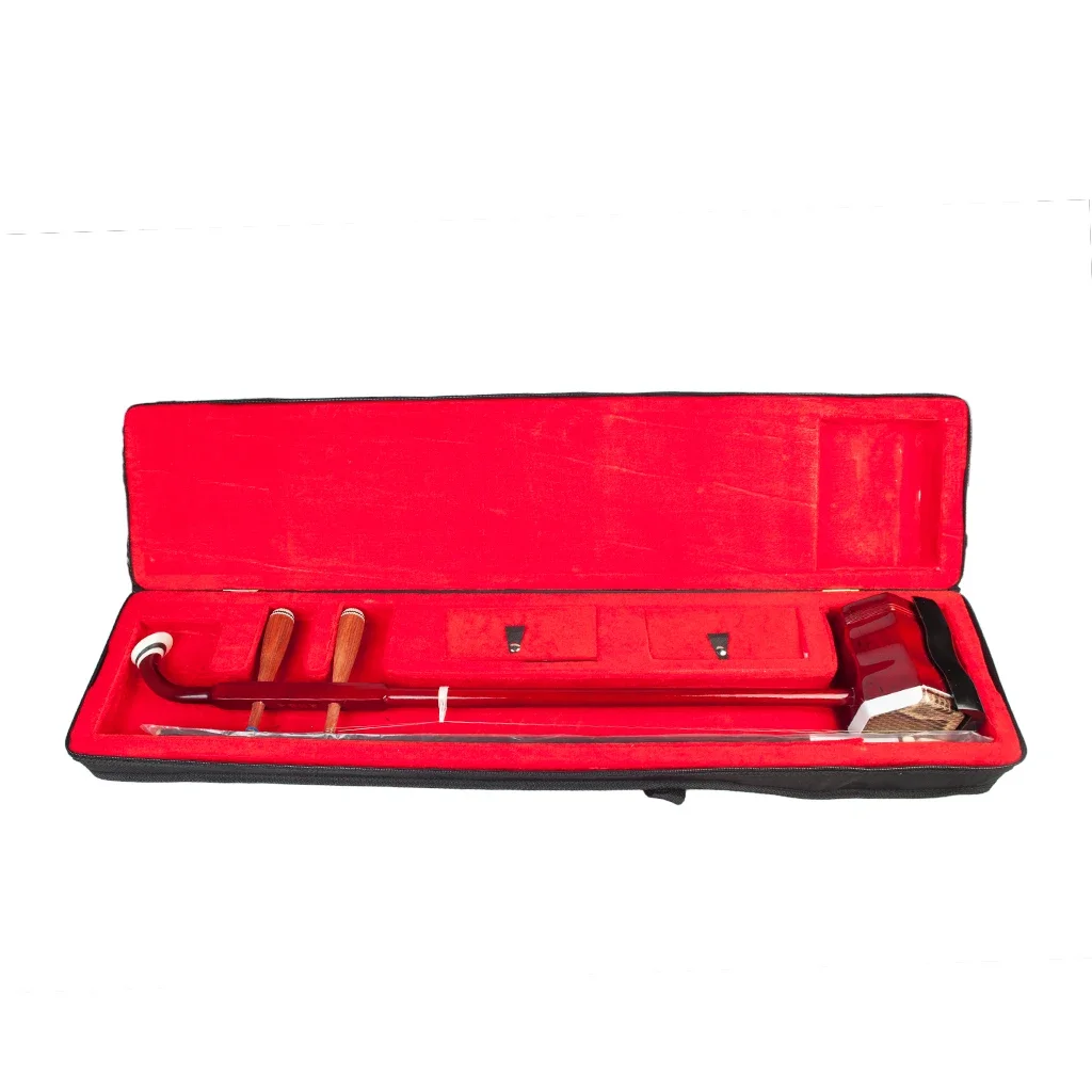 LOOK Chinese Erhu Erheen Two Strings Violin Fiddle Stringed Musical Instrument Solidwood Erhu Bow W/String Case SET