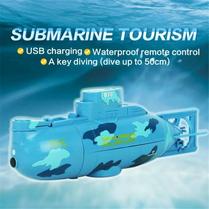 RC Submarine Radio Remote Control Submarine Create Toys 6CH Speed Electric Mini RC Toy Gifts for Kids