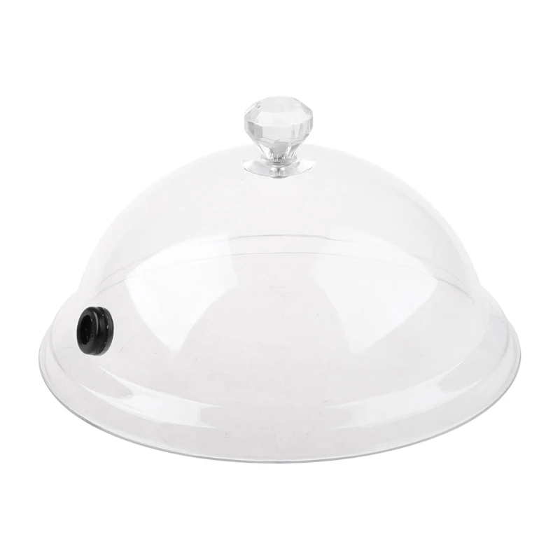 Home Smoking Dome Cover Kitchen Cooking Smoke Hood Acrylic Smoke Infuser Cloche Lid for Smoker Sprayer Plates Bowls