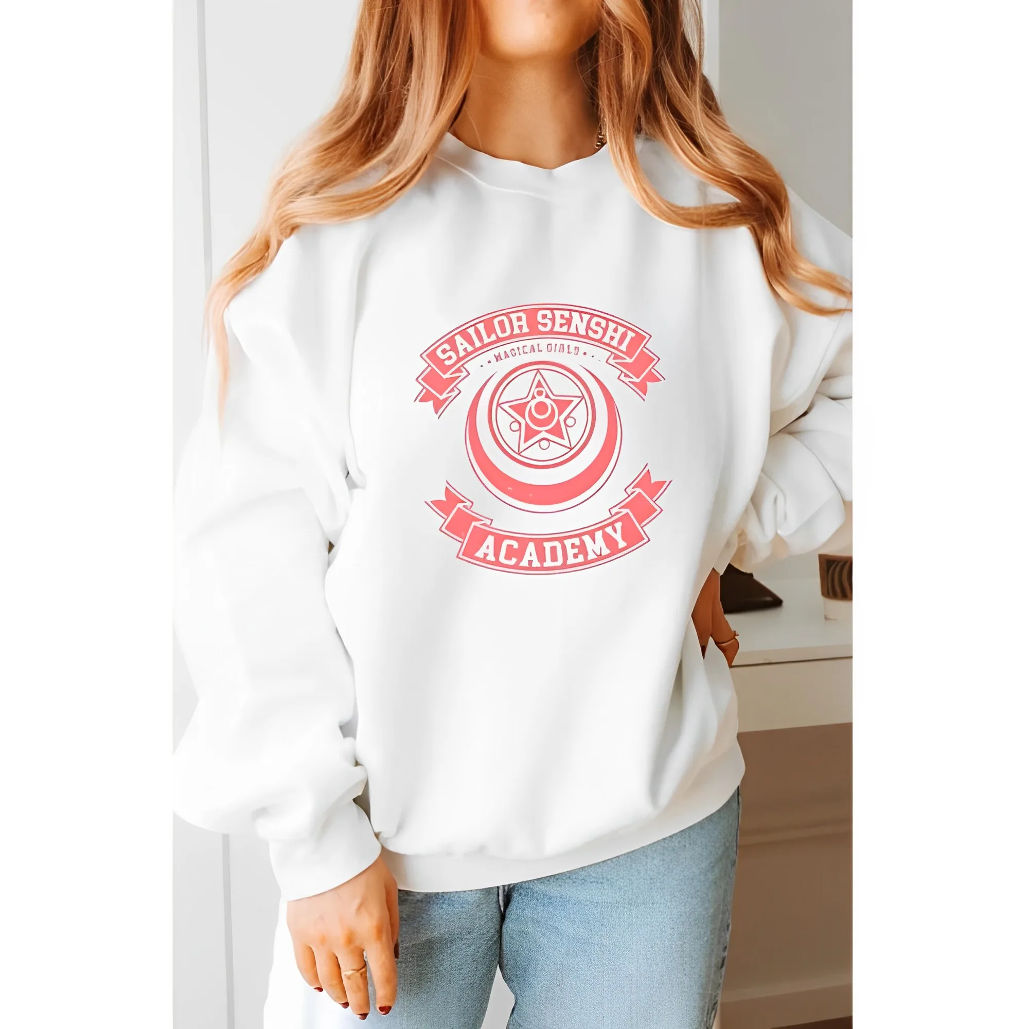 

Anime Magical Girl Sweatshirt Tokyo Japanese Animation 90s Kawaii Harajuku Pullover Fashion Sailor Moon Top Magical Girl Tee