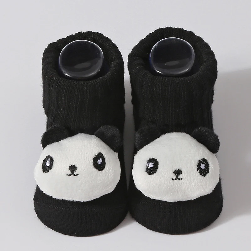 0-6M New Cute Baby Socks Cotton Newborn Sock Autumn Spring Cartoon 3D Elastic Stretch Baby Boy Girl Floor Socks Baby Stuff 6