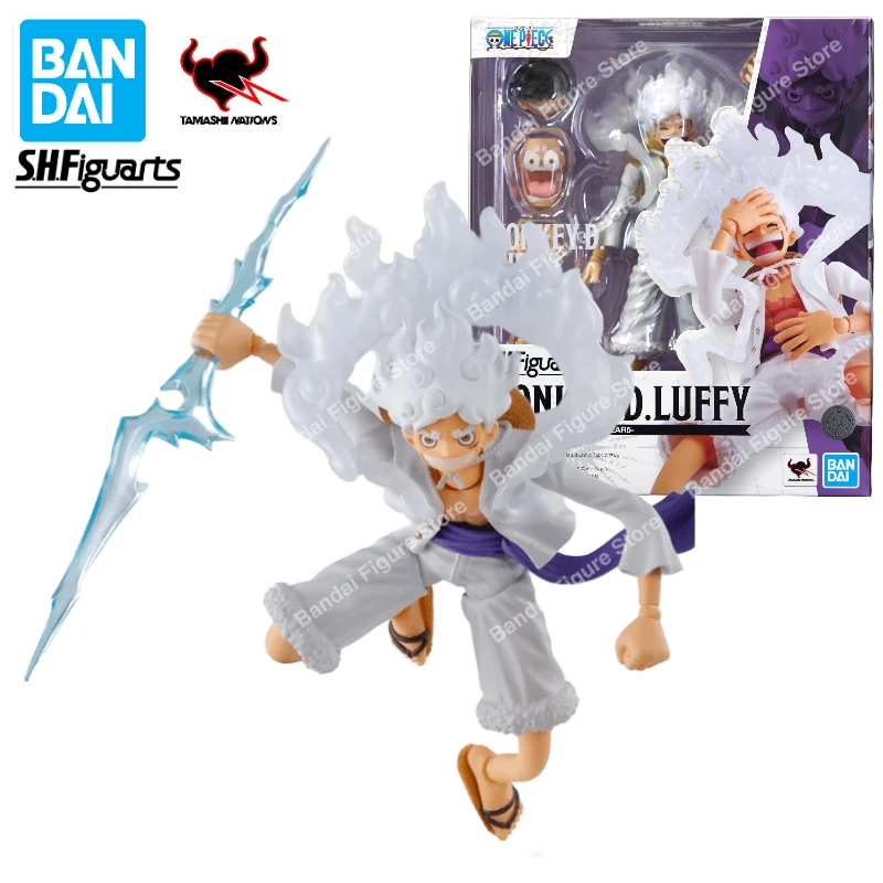 

В наличии Original Bandai S.H. Фигуртс SHF One Piece Monkey D. Luffy GEAR5 аниме экшн-фигурка игрушка подарок модель коллекция хобби