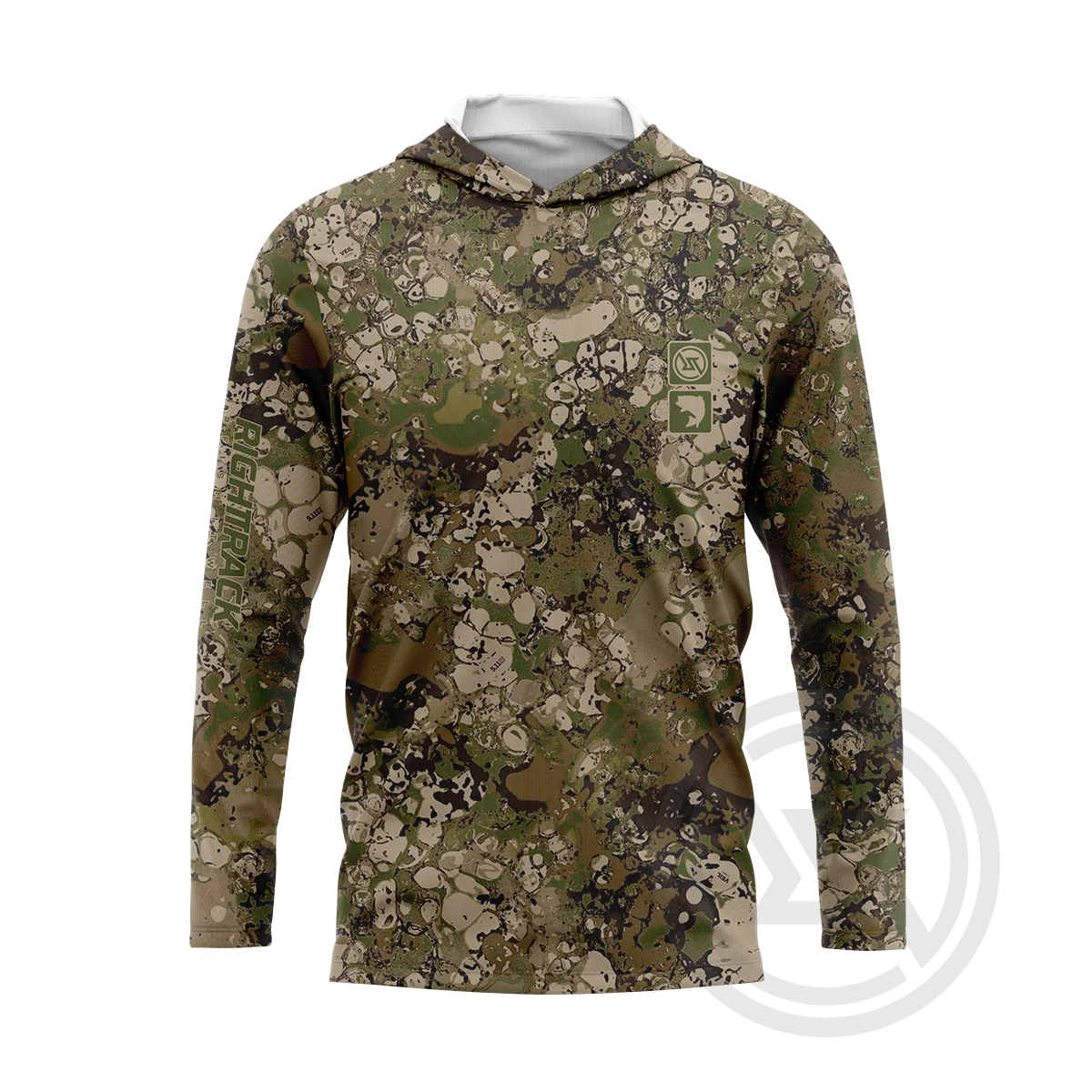 RT Camouflage Men's Hoodies Fishing Clothing UPF50+ UV Hunting Climbing Camping Hiking Breathable Outdoor Angling Apparel