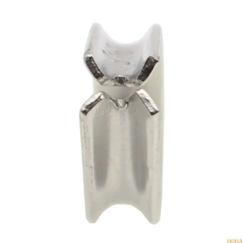 N0HA 10Pcs Stainless Thimble Rigging Fixing Workpiece Wire Rope Protective Sleeve