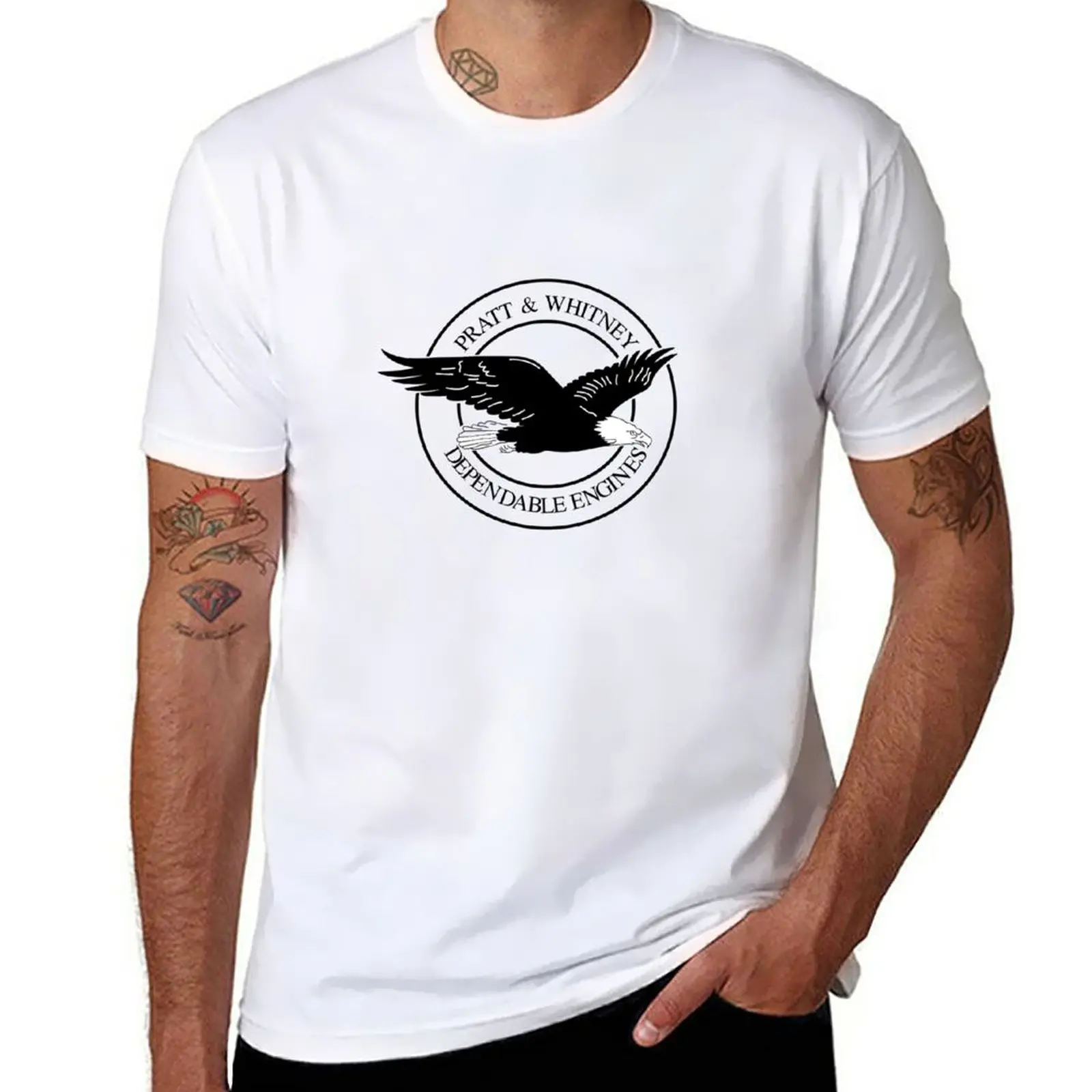 

New Pratt & Whitney Logo (black) T-Shirt cute clothes sports fan t-shirts Short sleeve tee mens vintage t shirts