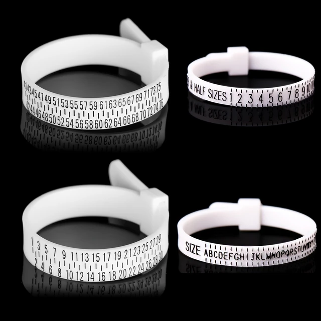 Ring Measuring Ruler With Magnifier Finger Coil Ring Sizing Tool UK/US Size  Gauge Ring Sizer Accessories Insert Tightener Tools - AliExpress