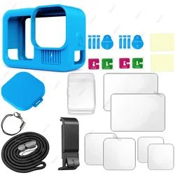 Premium Silicone Case with Tempered Glass Screen Protector & Lens Cap Cover - GAM-14